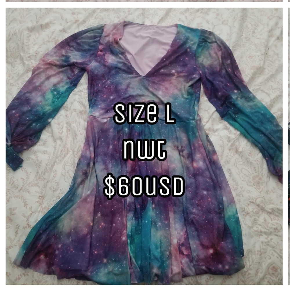 BlackMilk Galaxy Romance dress NWT